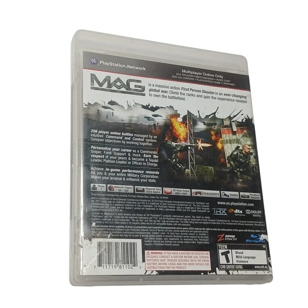 MAG (Sony Playstation‎ 3 PS3, 2010) CIB Complete